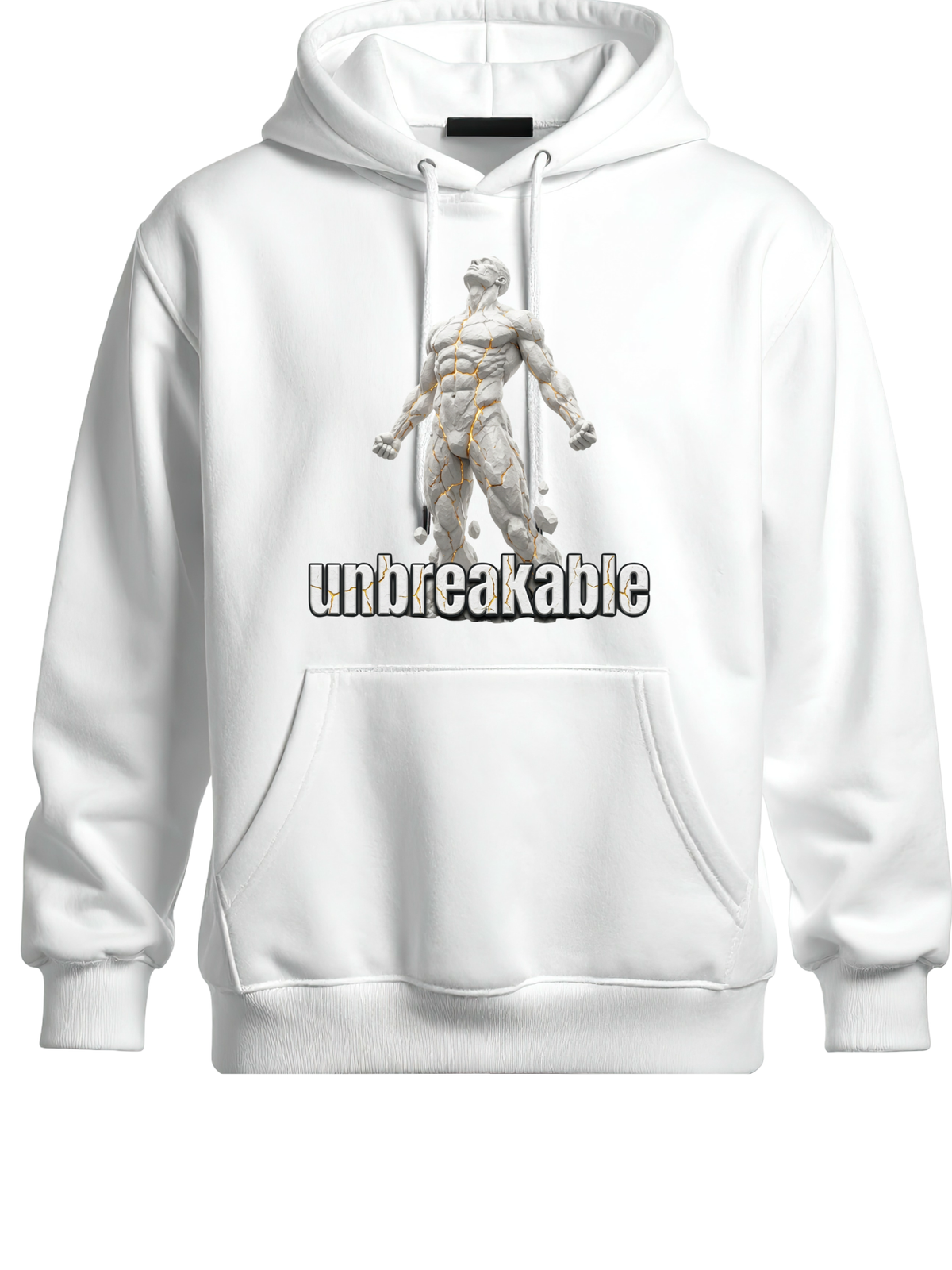 White graphic hoodie